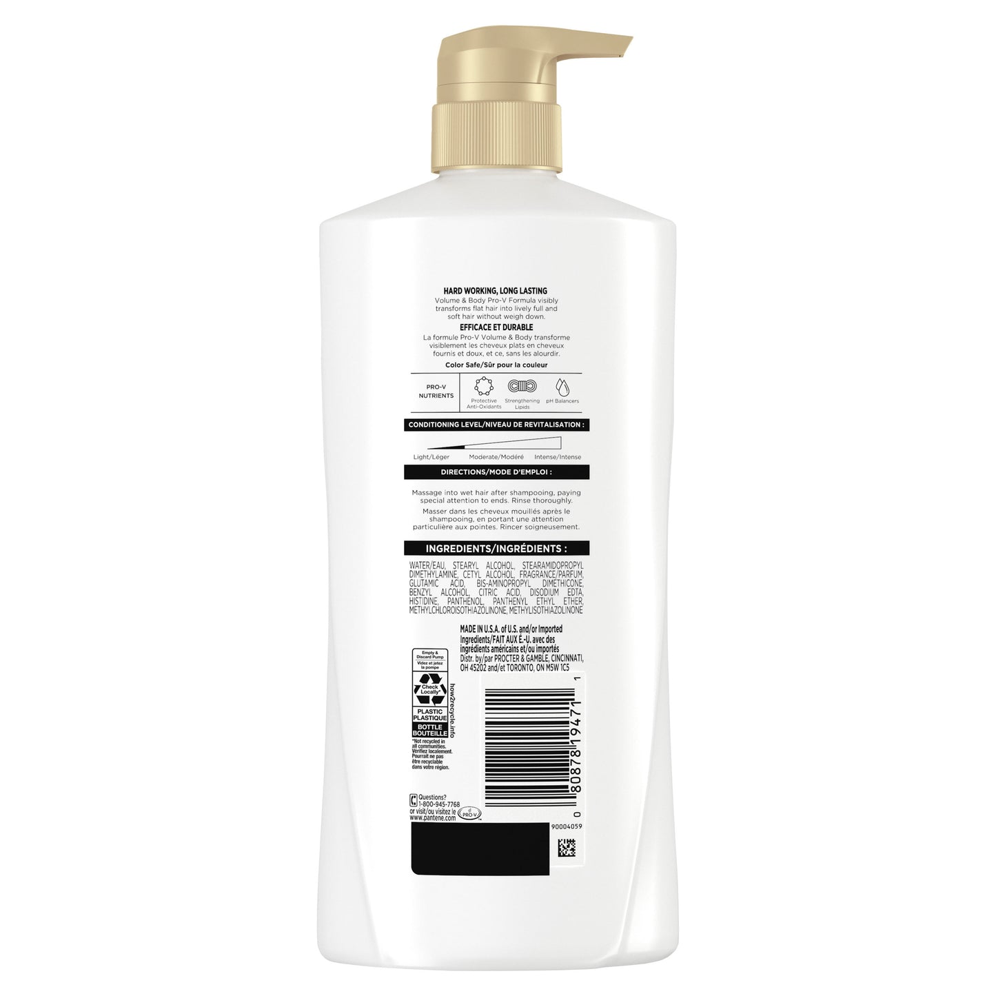 Pantene Pro-V Volume and Body Conditioner, Volumizing, 16.0oz