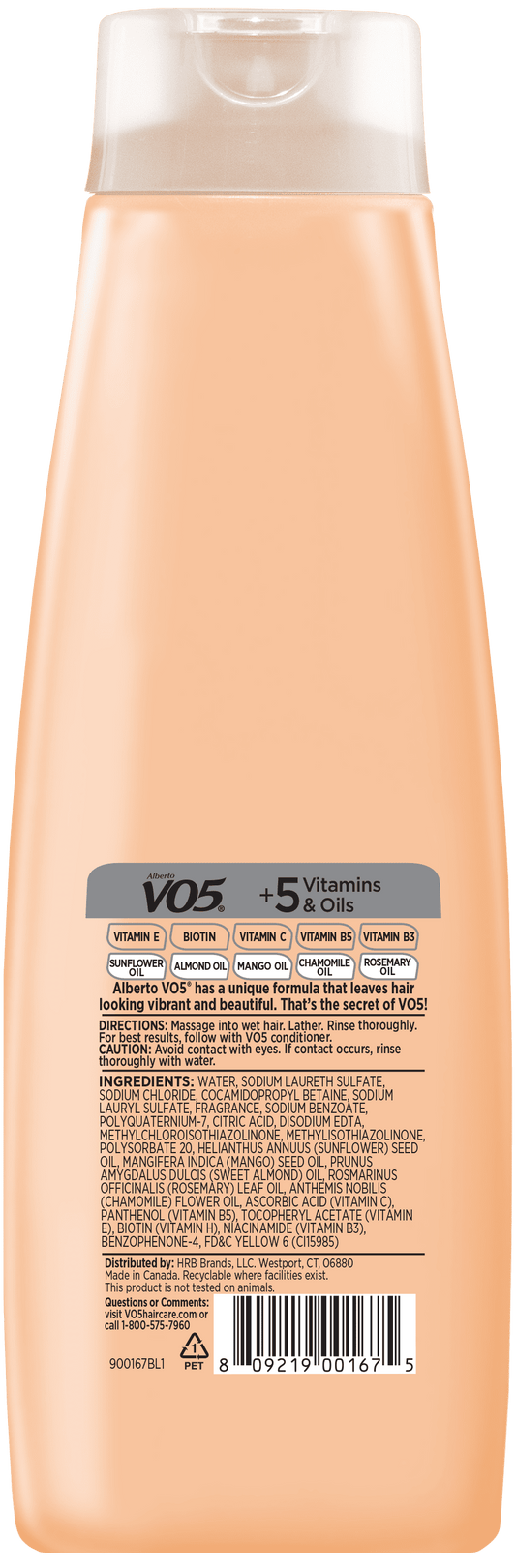 Alberto VO5 Daily Revitalizing Shampoo with Biotin, for All Hair Types,16.9 fl oz