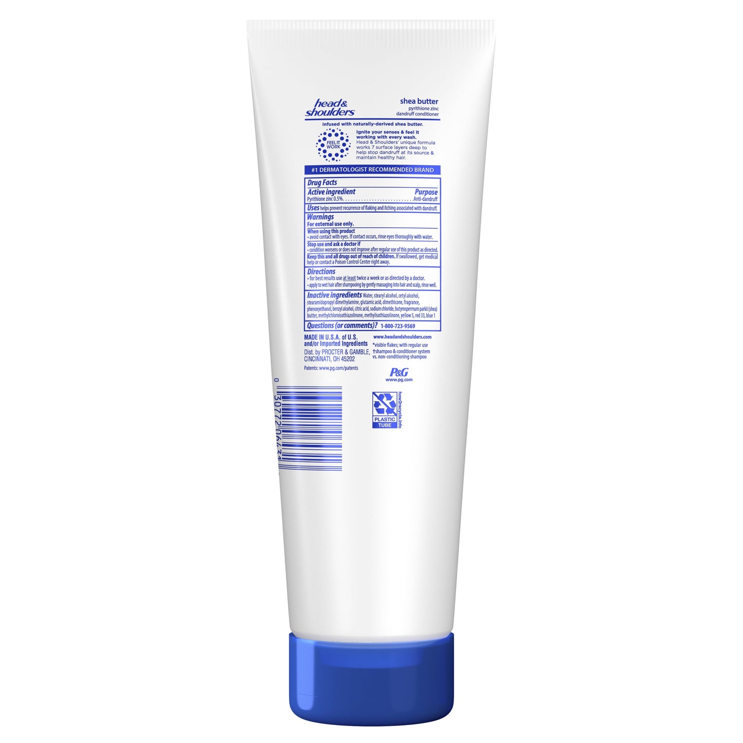 Head and Shoulders Dandruff Conditioner, Shea Butter, 10.9 fl oz
