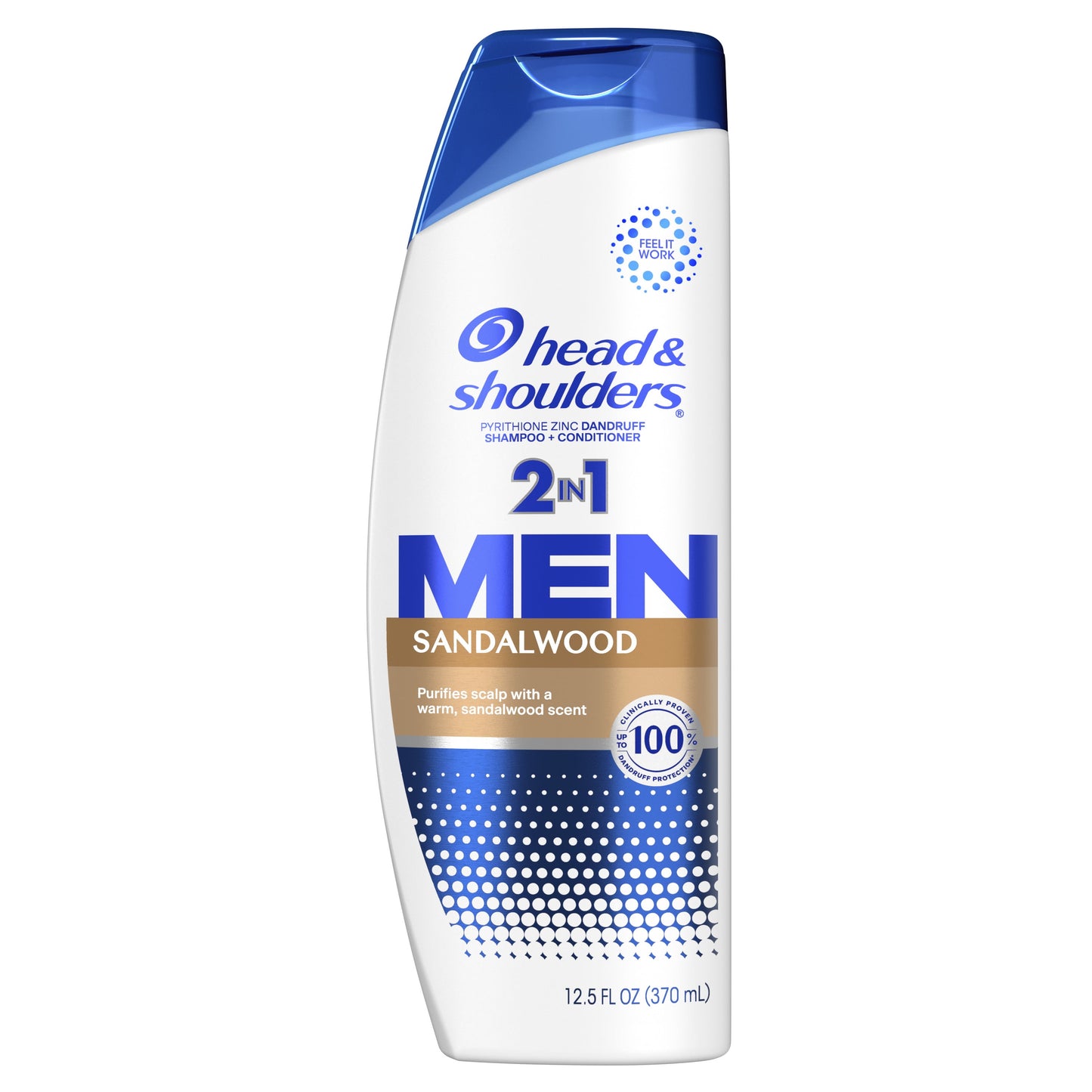 Head and Shoulders Men's Dandruff Shampoo, Sandalwood, 12.5 fl oz