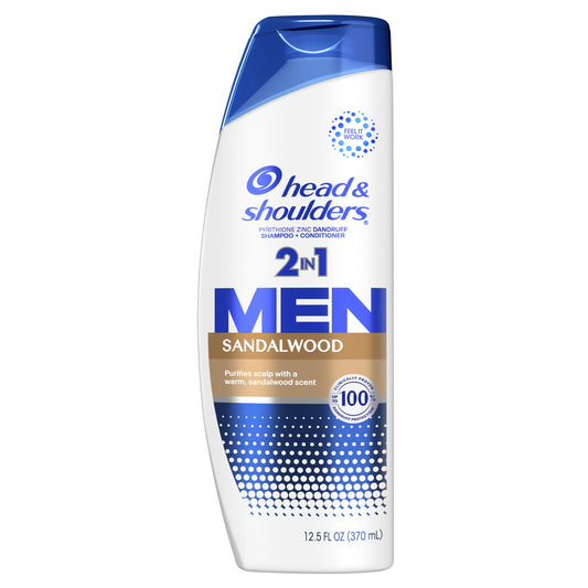 Head and Shoulders Men's Dandruff Shampoo, Sandalwood, 12.5 fl oz