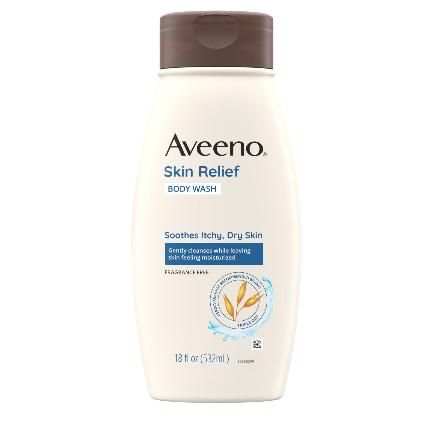 Aveeno Skin Relief Fragrance-Free Body Wash, Sensitive Skin, 18 fl. oz