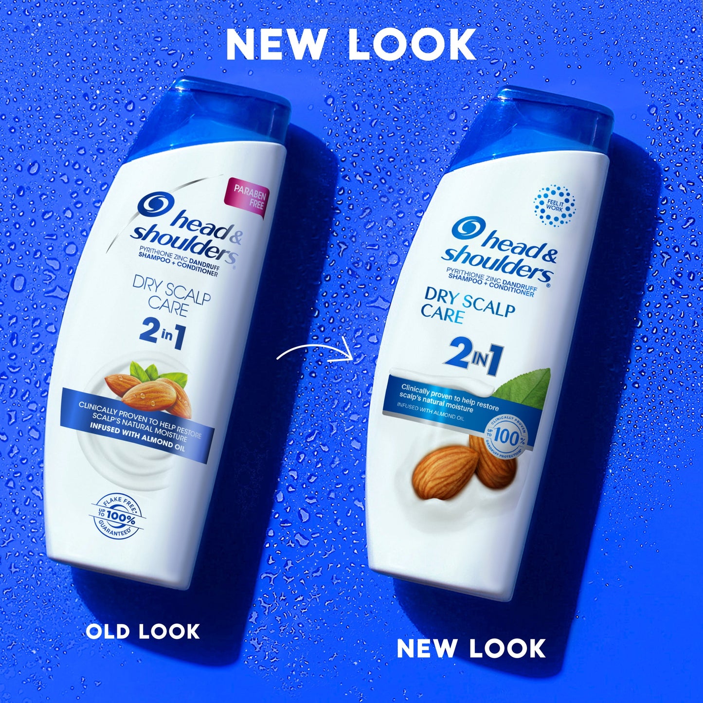 Head & Shoulders 2 in 1 Dandruff Shampoo and Conditioner, Dry Scalp Care 20.7 fl oz