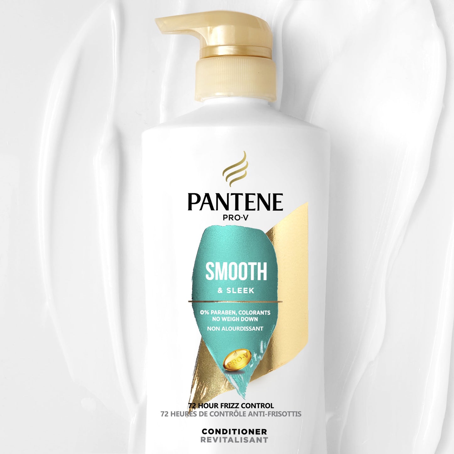 Pantene Pro-V Smooth and Sleek Conditioner, Shine Enhancing, 16.0 fl oz