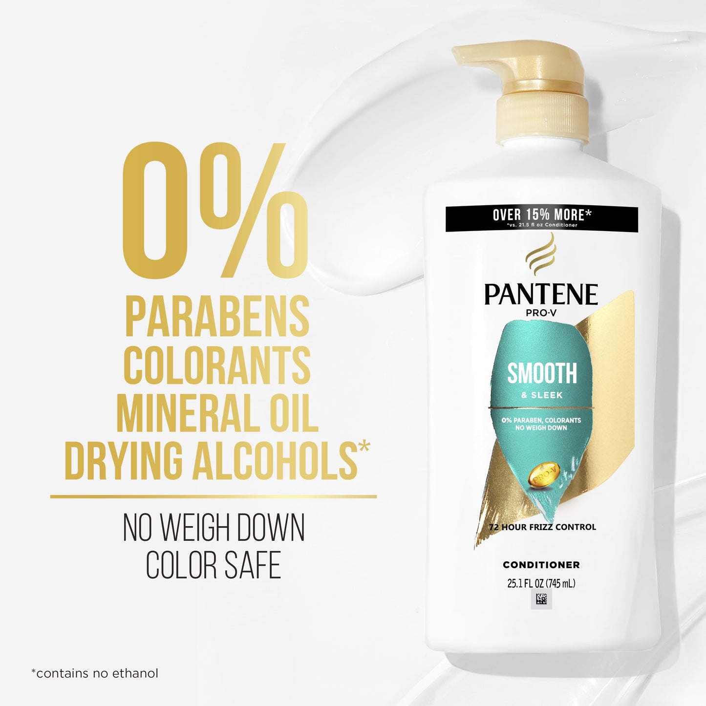Pantene Pro-V Smooth and Sleek Conditioner, 25.1 oz