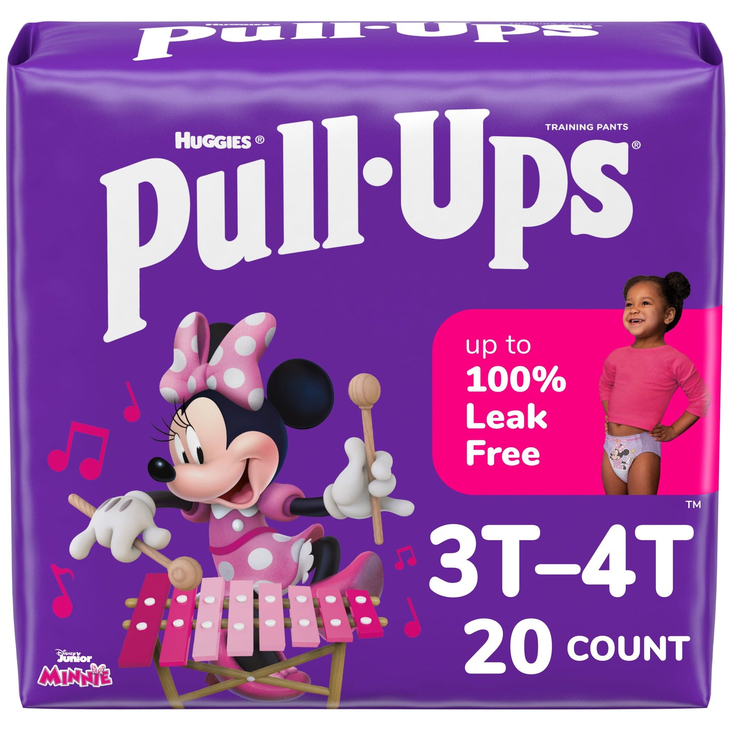 Pull-Ups Girls' Potty Training Pants, 3T-4T (32-40 lbs), 20 Count