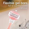 Gillette Venus Comfort Glide White Tea Women's Razor Blade Refills, 4 Count