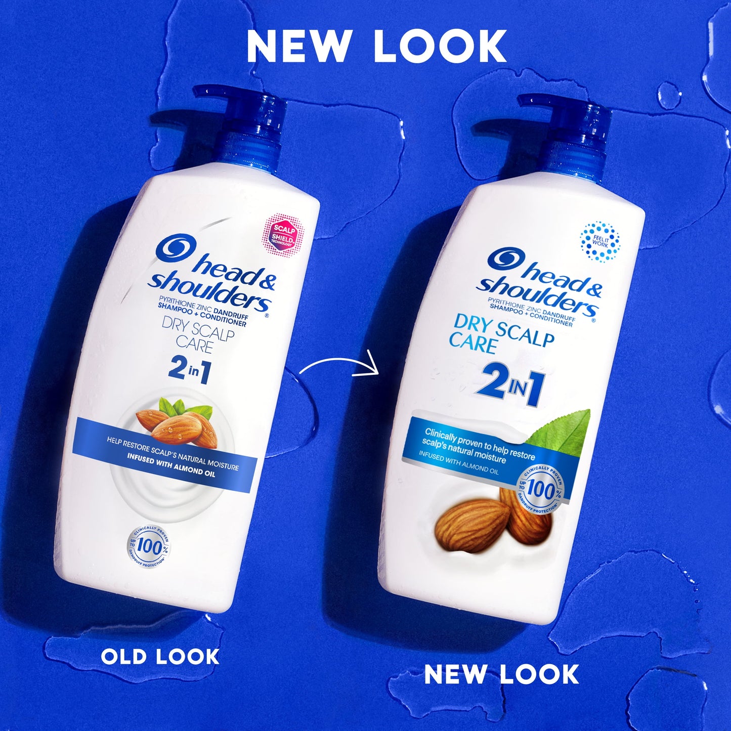 Head & Shoulders 2 in 1 Dandruff Shampoo and Conditioner, Dry Scalp Care, 28.2 oz