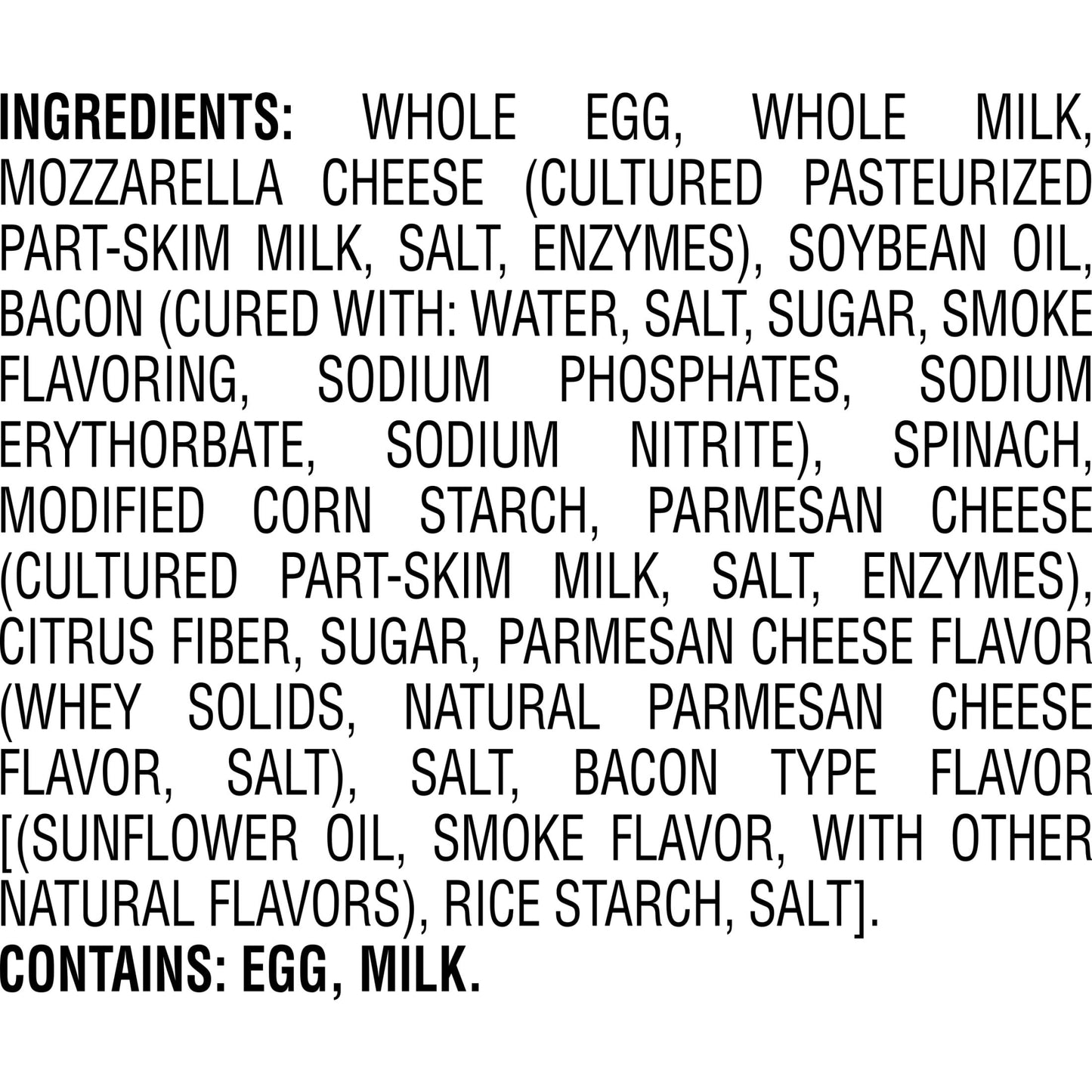 Jimmy Dean Delights Bacon & Spinach Frittatas, 12 oz, 6 Ct (Frozen)