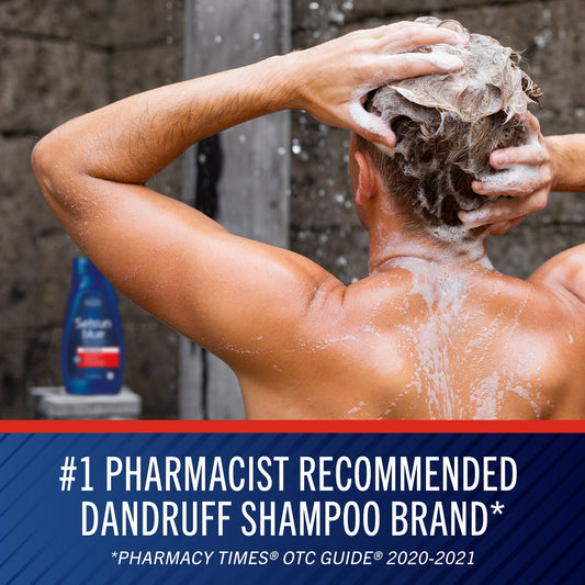 Selsun Blue Maximum Strength Medicated Anti-Dandruff Shampoo with Menthol for Itchy, Dry Scalp 11oz