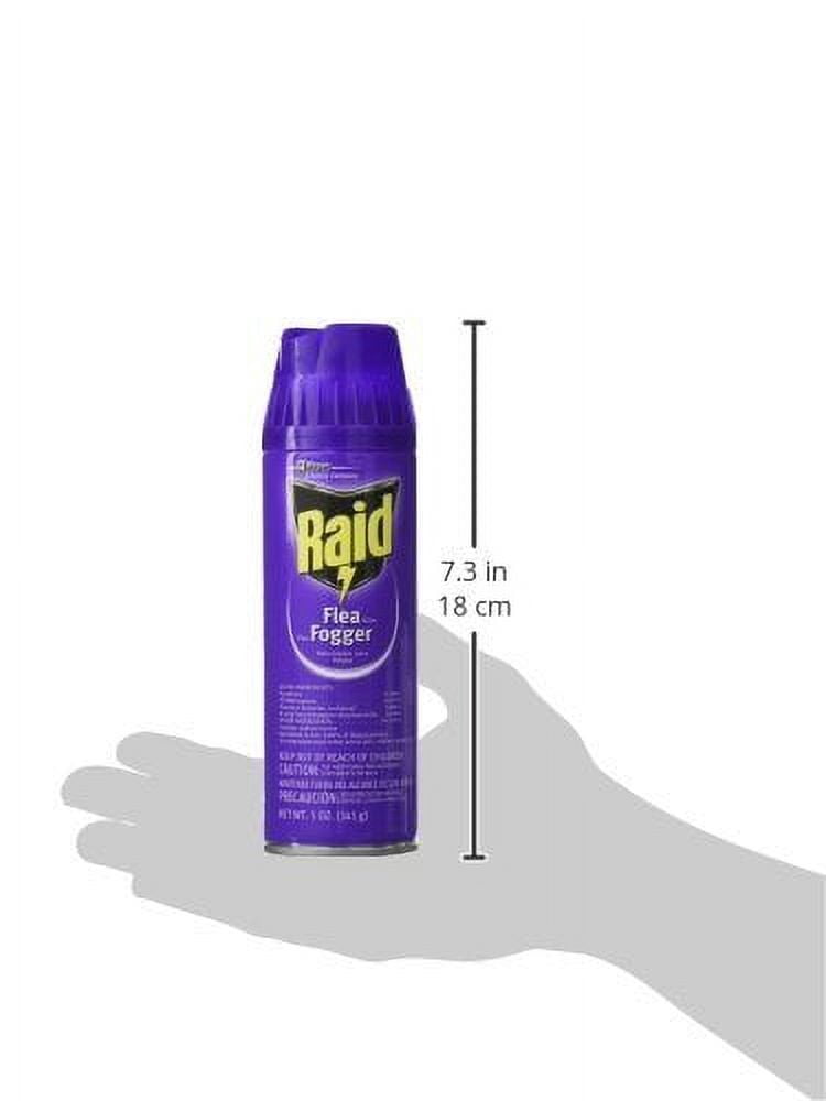 Raid Flea Killer Plus Fogger, Room Treatment Flea Bomb Kills up to 4 Months 15 oz, 3 Piece