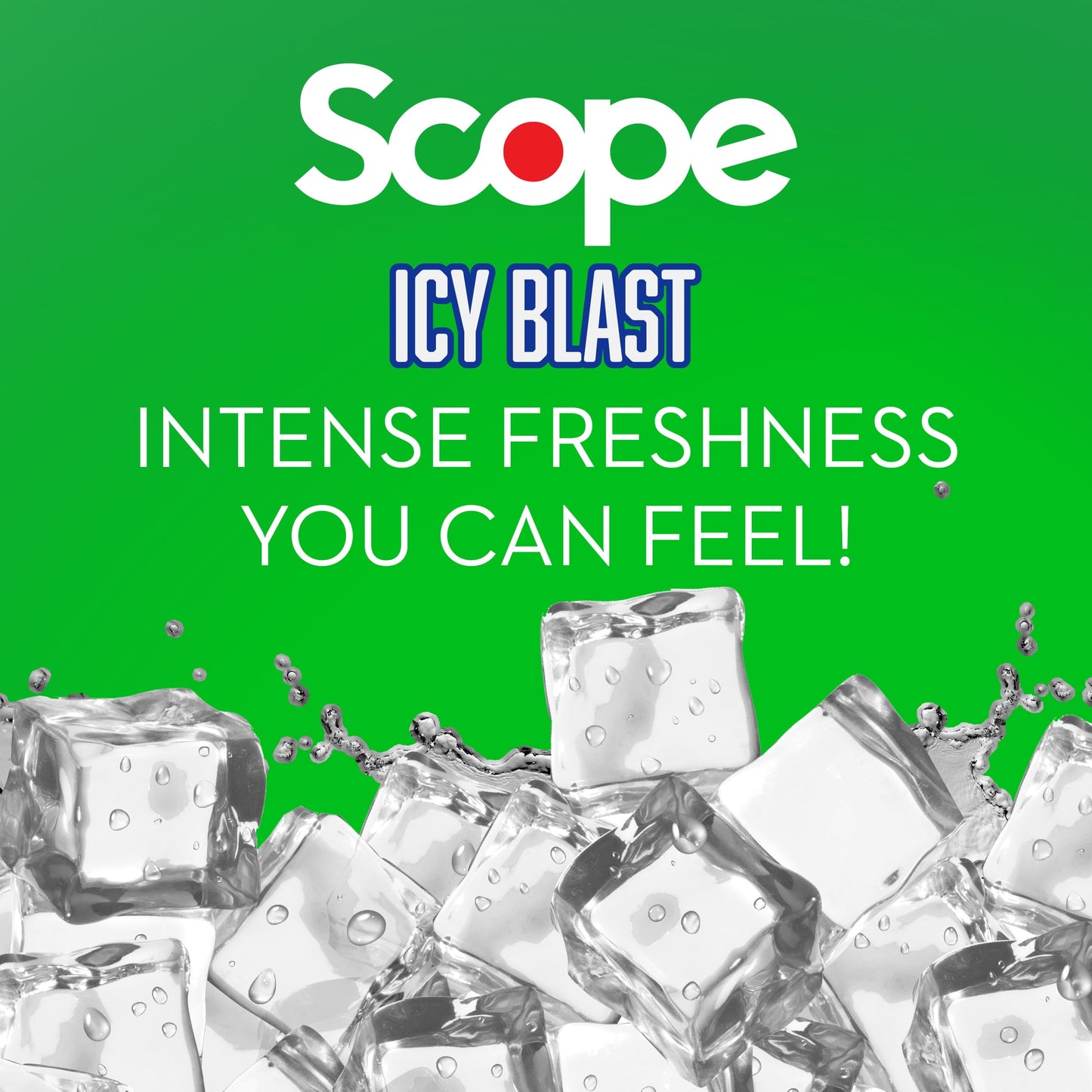 Crest Scope Icy Blast Mouthwash with Alcohol, 1L, 33.8 fl oz
