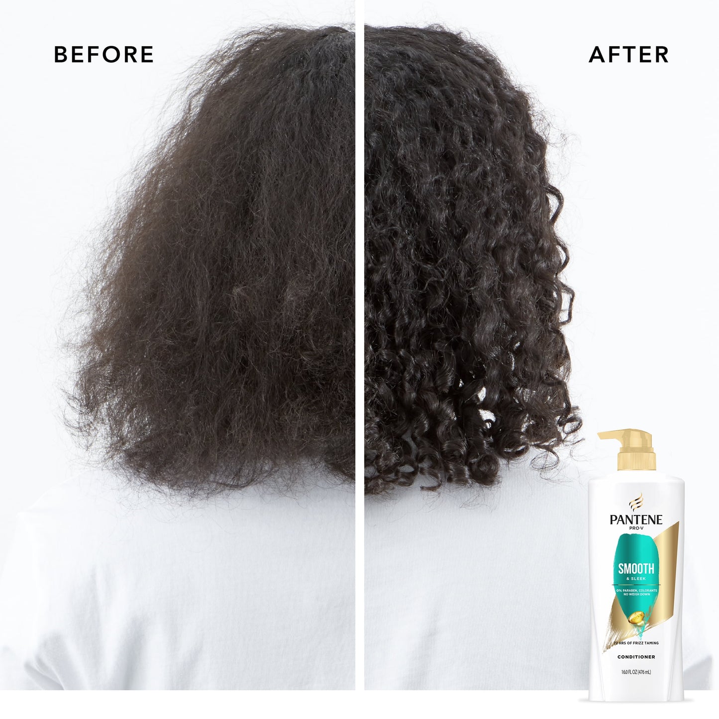 Pantene Pro-V Smooth and Sleek Conditioner, Shine Enhancing, 16.0 fl oz