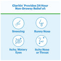 Claritin Liqui-Gels 24 Hour Non-Drowsy Allergy Medicine, Loratadine Antihistamine Capsules, 30 Ct
