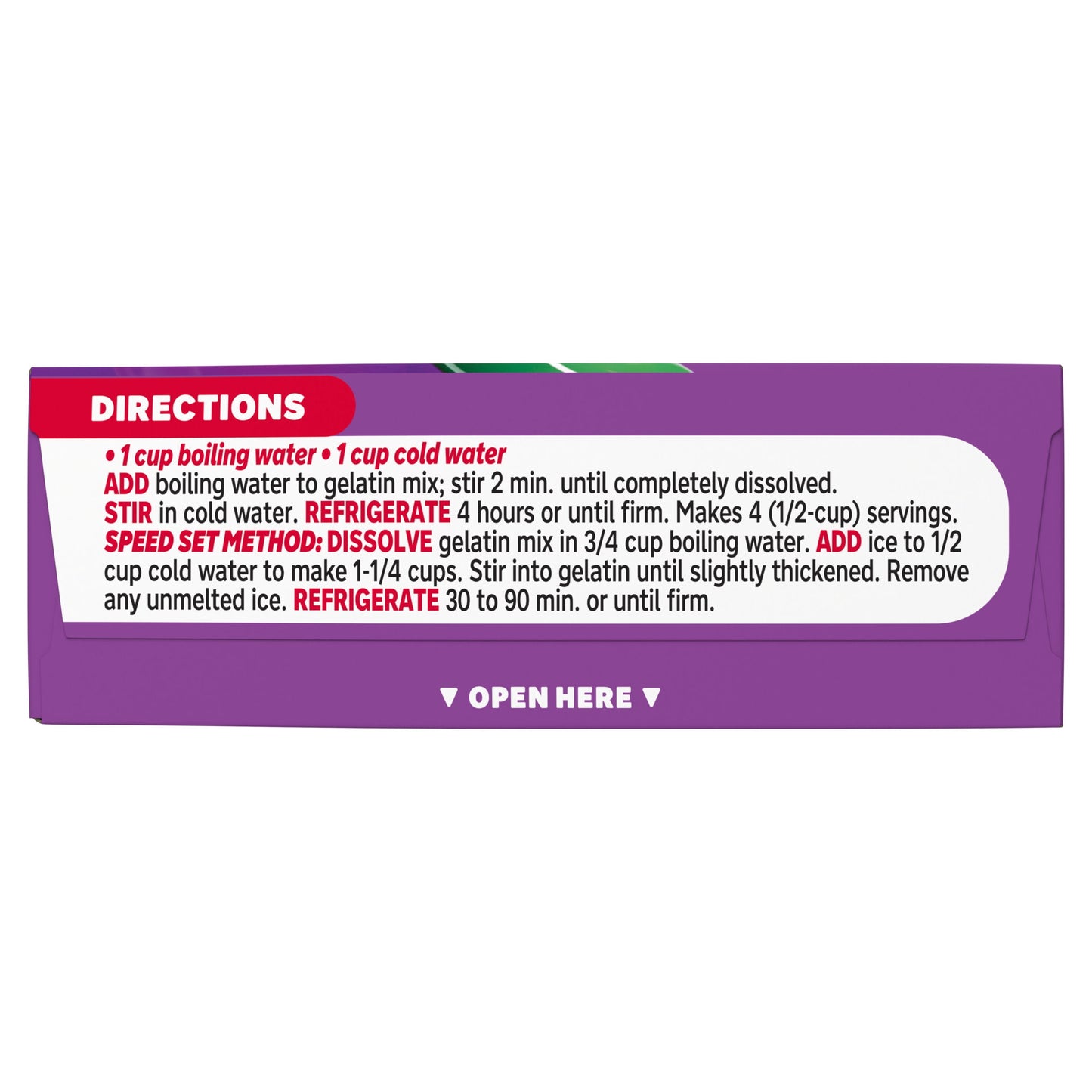 Jell-O Grape Artificially Flavored Gelatin Dessert Mix, 3 oz Box