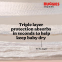 Huggies Snug & Dry Baby Diapers, Size 1, 108 Ct