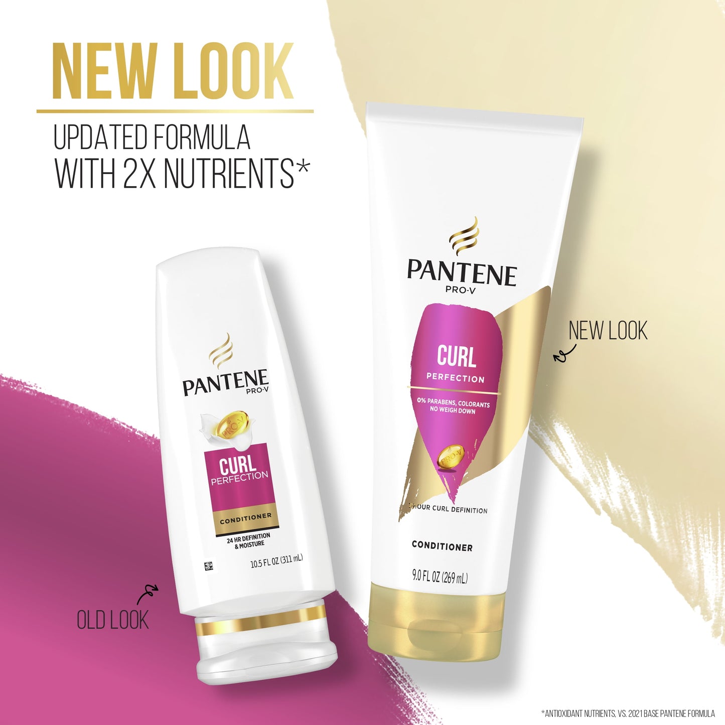 Pantene Pro-V Curl Perfection Conditioner, Nourishing, 9.0 oz