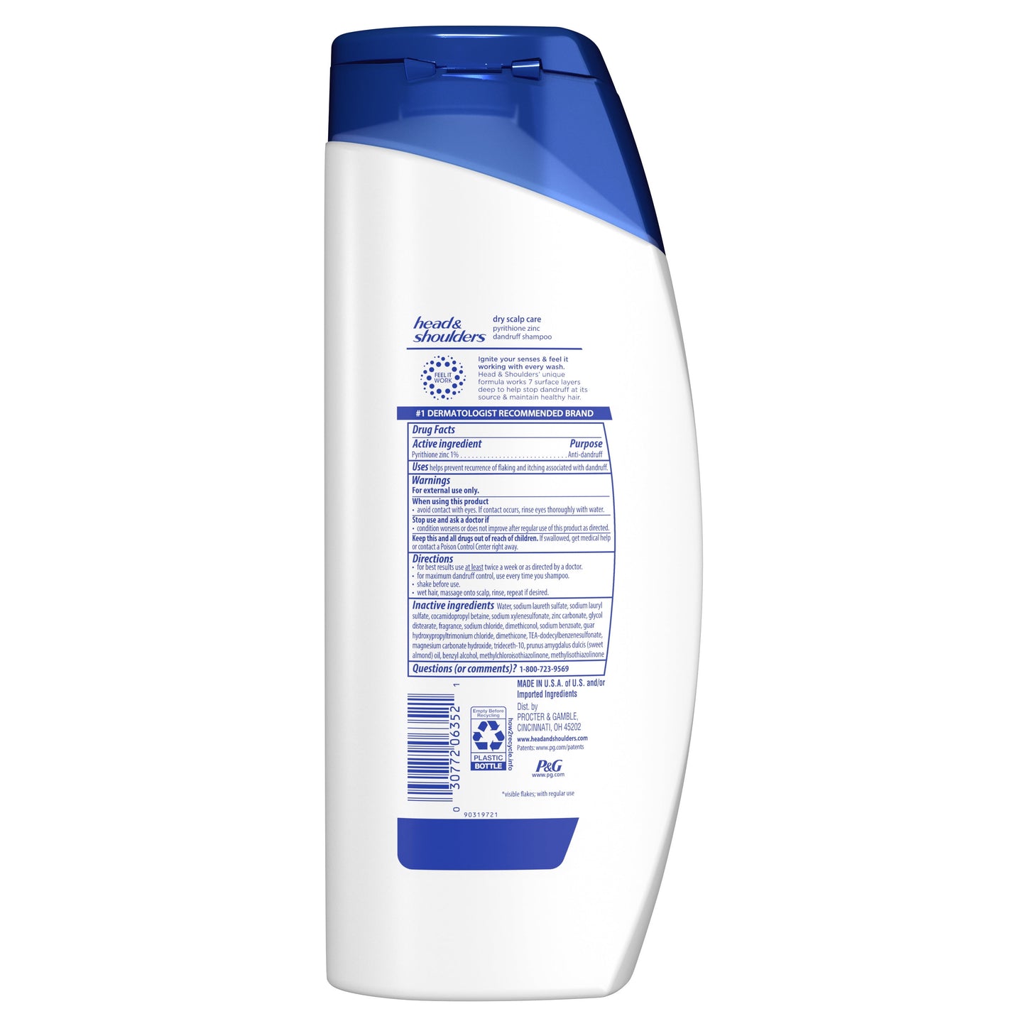 Head and Shoulders Dandruff Shampoo, Dry Scalp Care, 20.7 fl oz