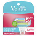 Venus Extra Smooth Women's Razor Blade Refills, 4 Count