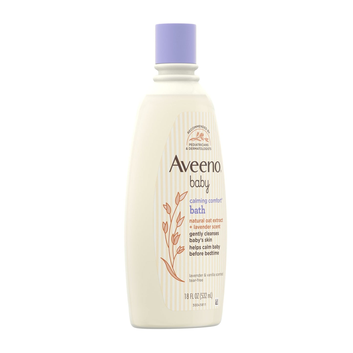 Aveeno Baby Calming Comfort Bath & Wash, Lavender & Vanilla, 18 fl. oz