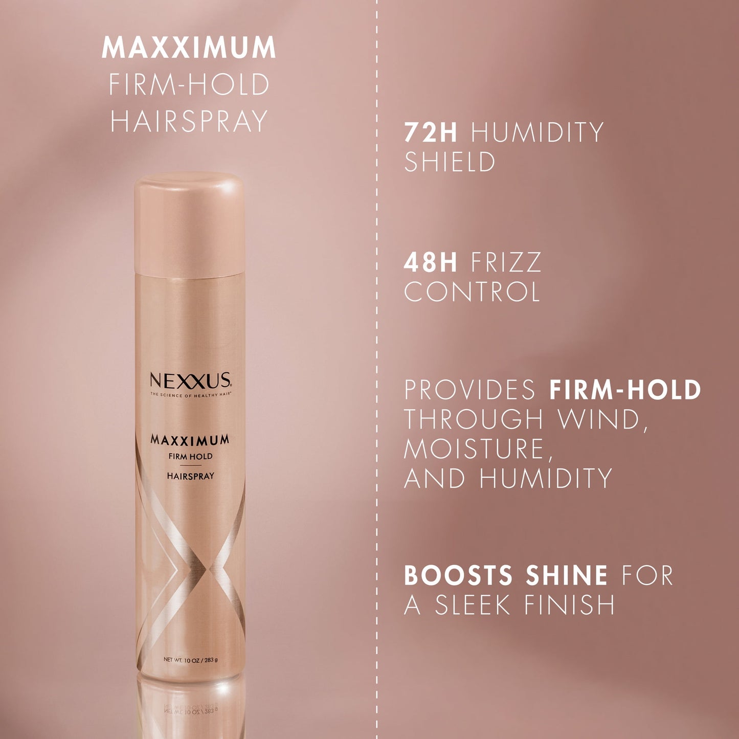 Nexxus Maximum Finishing Mist Strong Hold hairspray, 10 oz