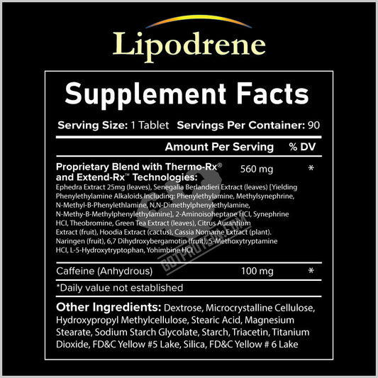 Hi-Tech Lipodrene 90 Tablets
