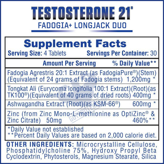 Hi-Tech Testosterone 21 - 120 Tablets