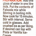 Pistachio Falooda Mix