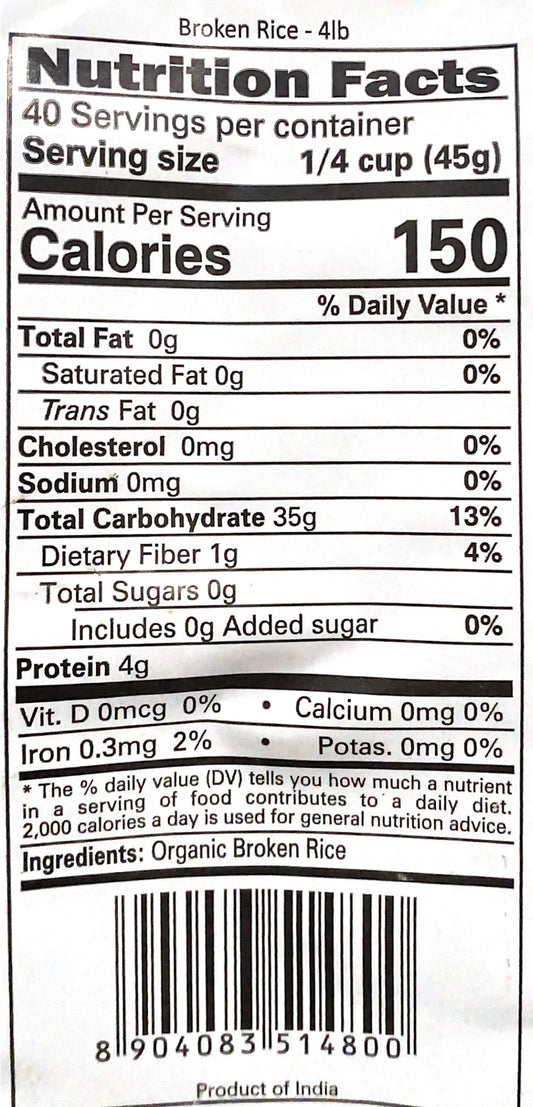Organic Broken Rice