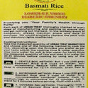Lower G.I. Diabetic Basmati Rice
