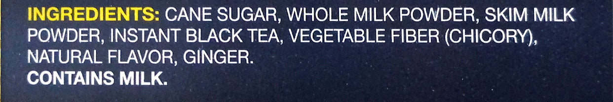 Ginger Instant Chai Tea Latte