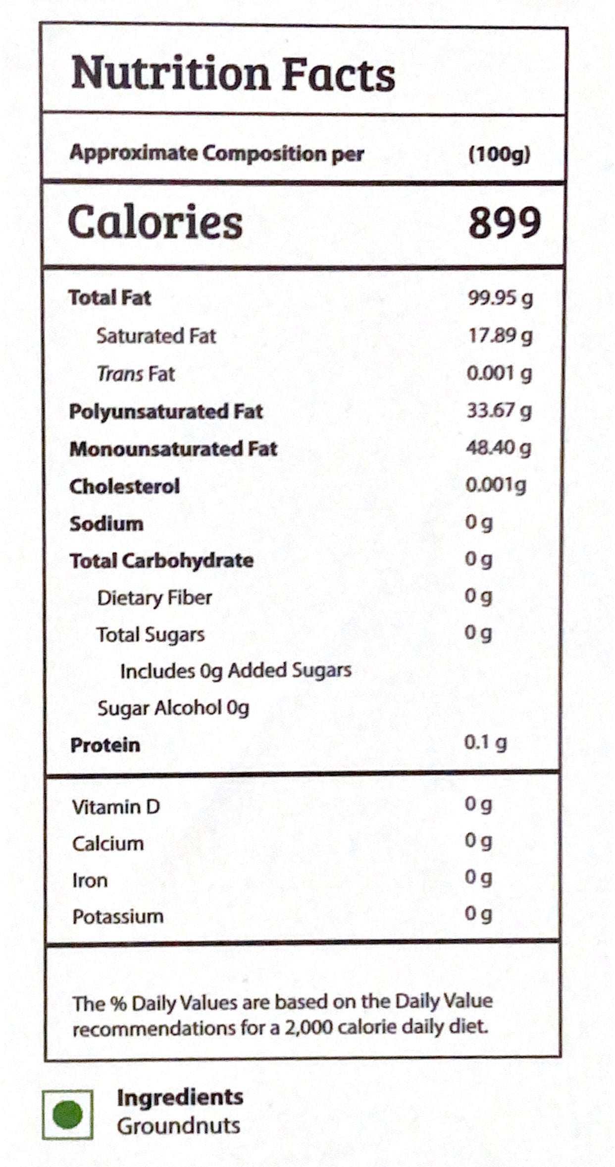 Groundnut Oil