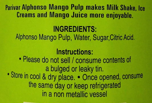Alphonso Mango Pulp