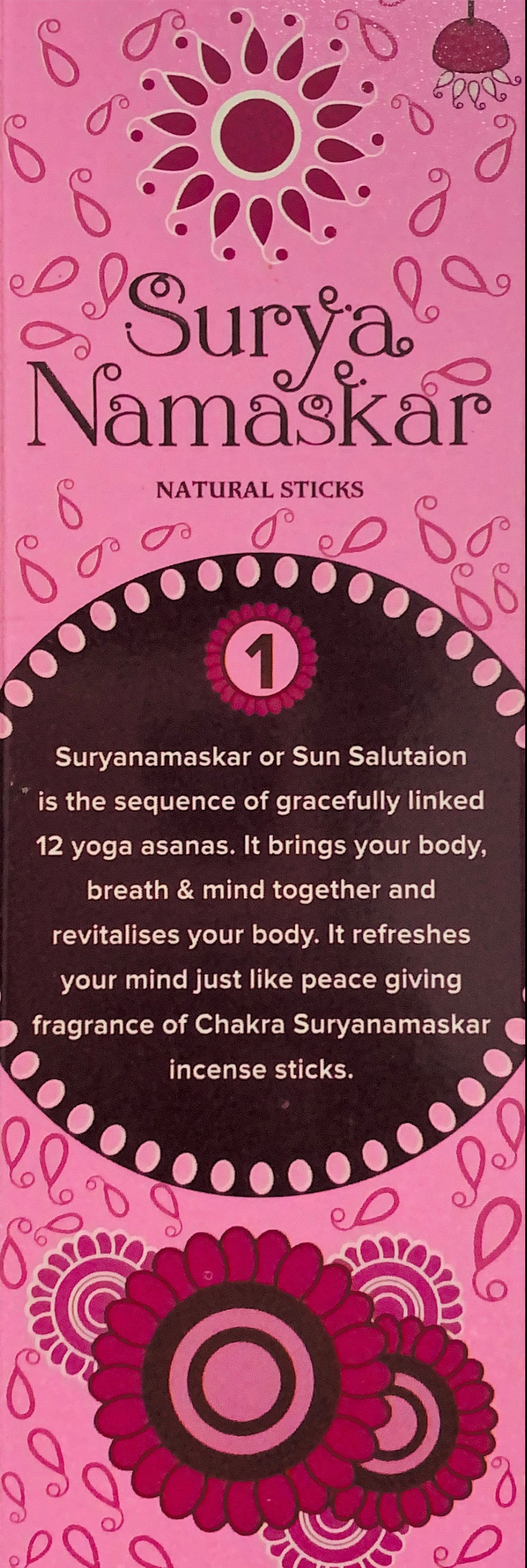 Surya Namaskar Natural Sticks