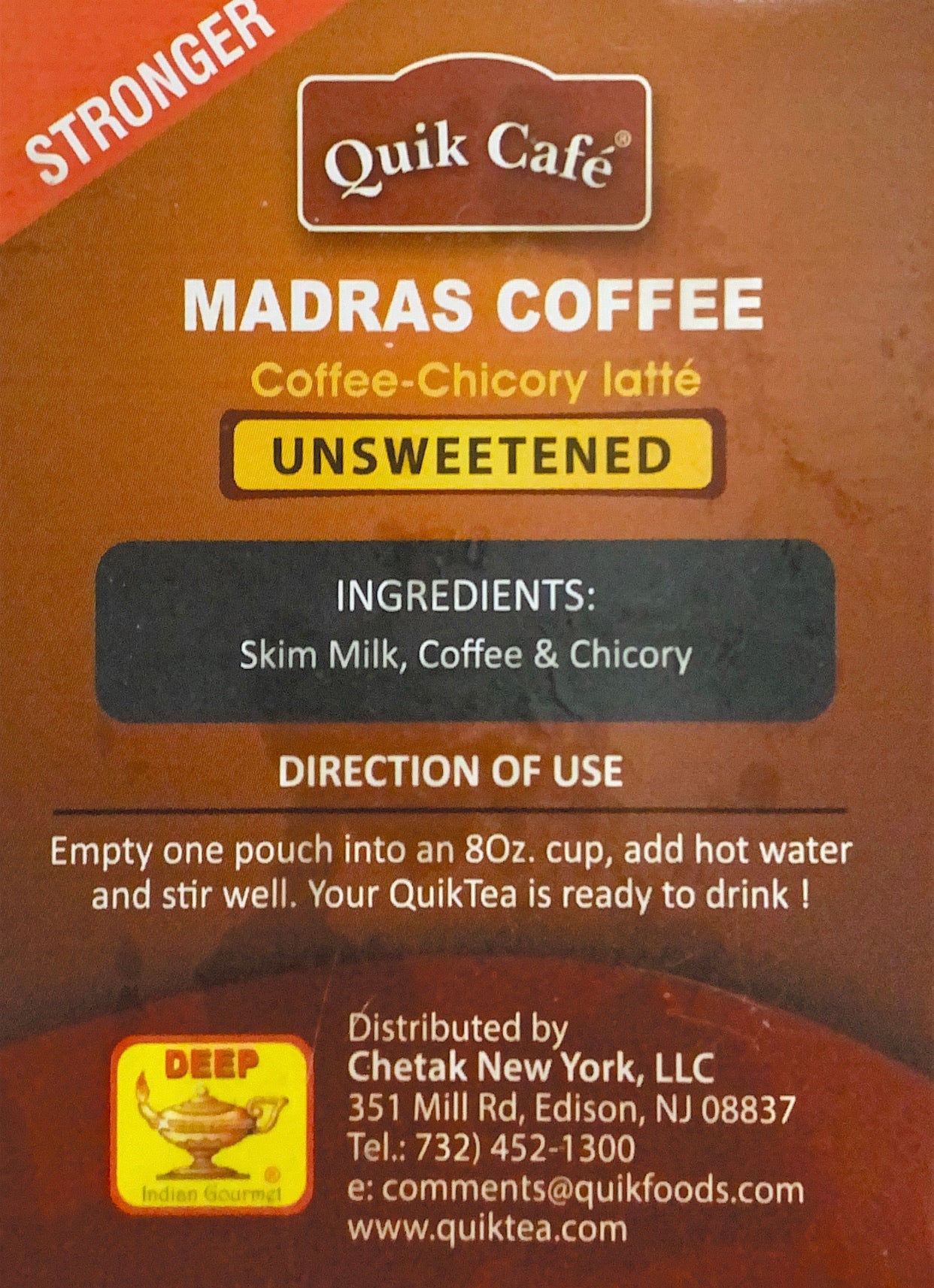 Madras Coffee (Unsweetened)