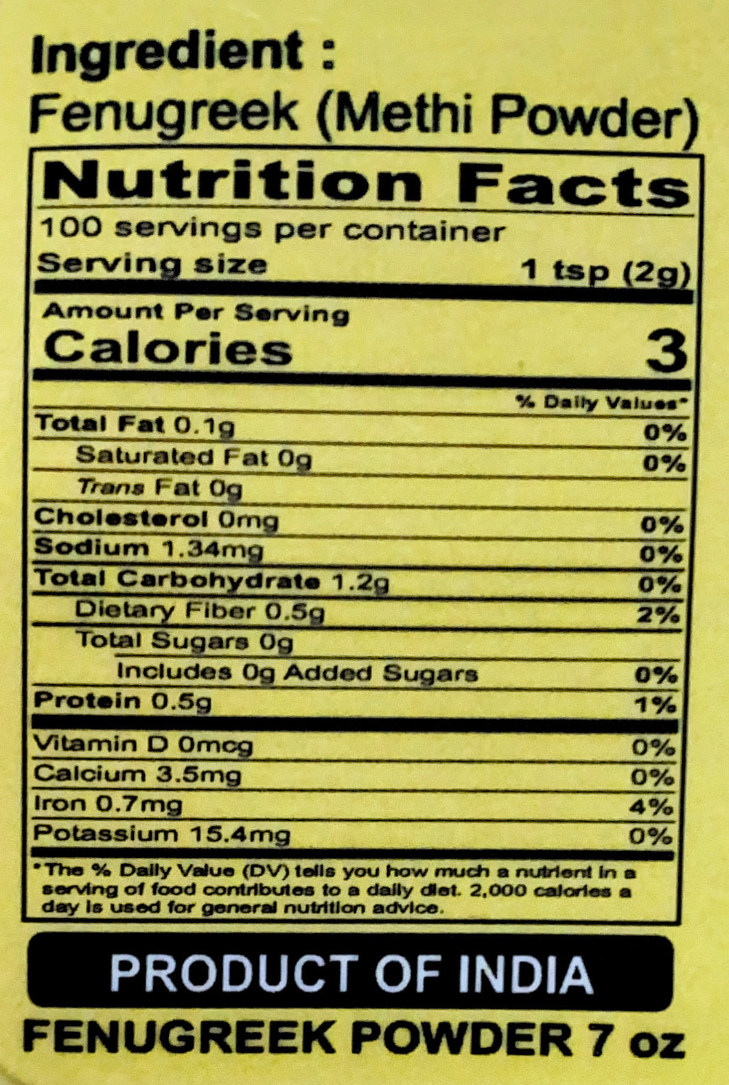Fenugreek Powder