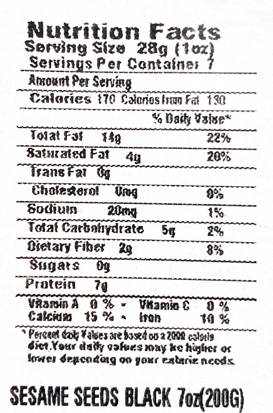 Sesame Seeds Black
