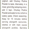 Chutney Podina Masala