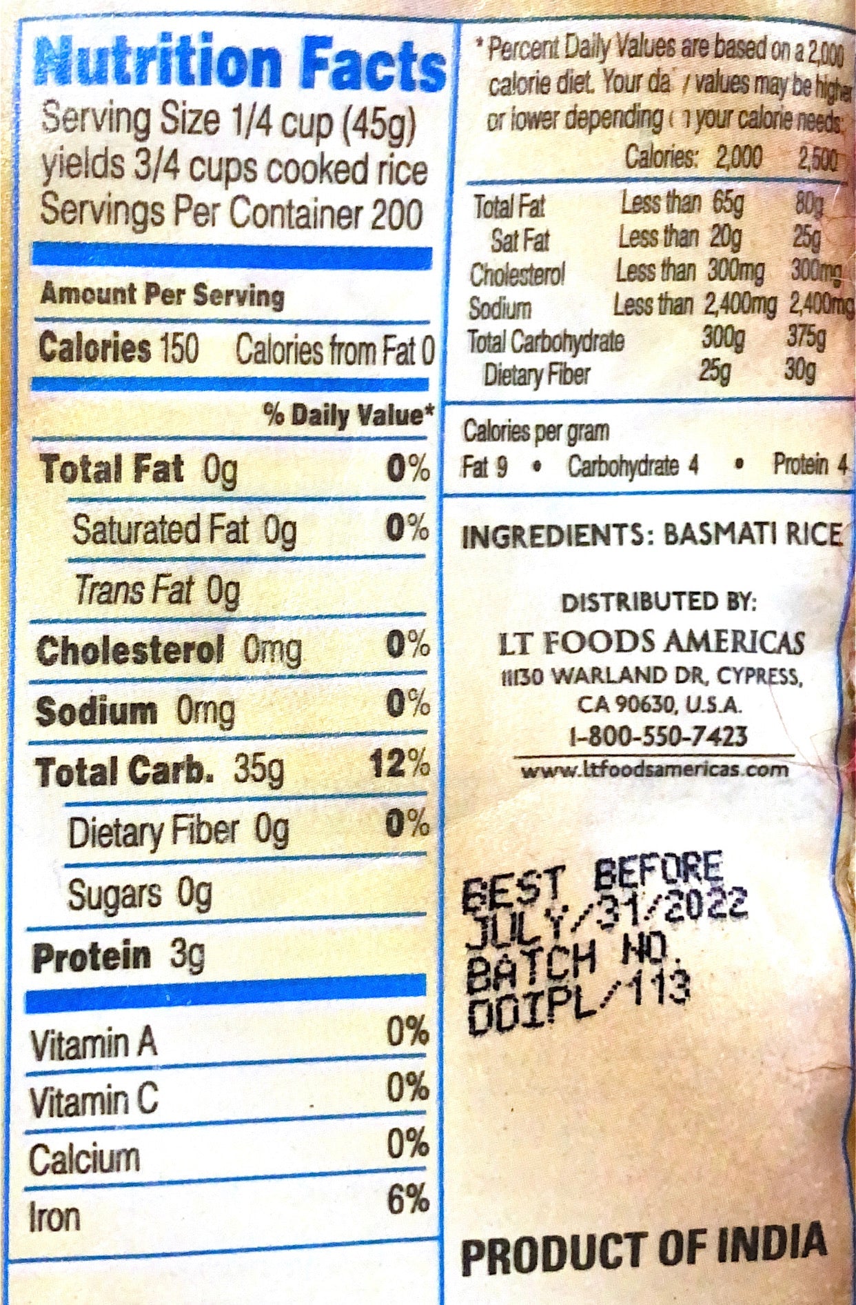 Basmati Rice