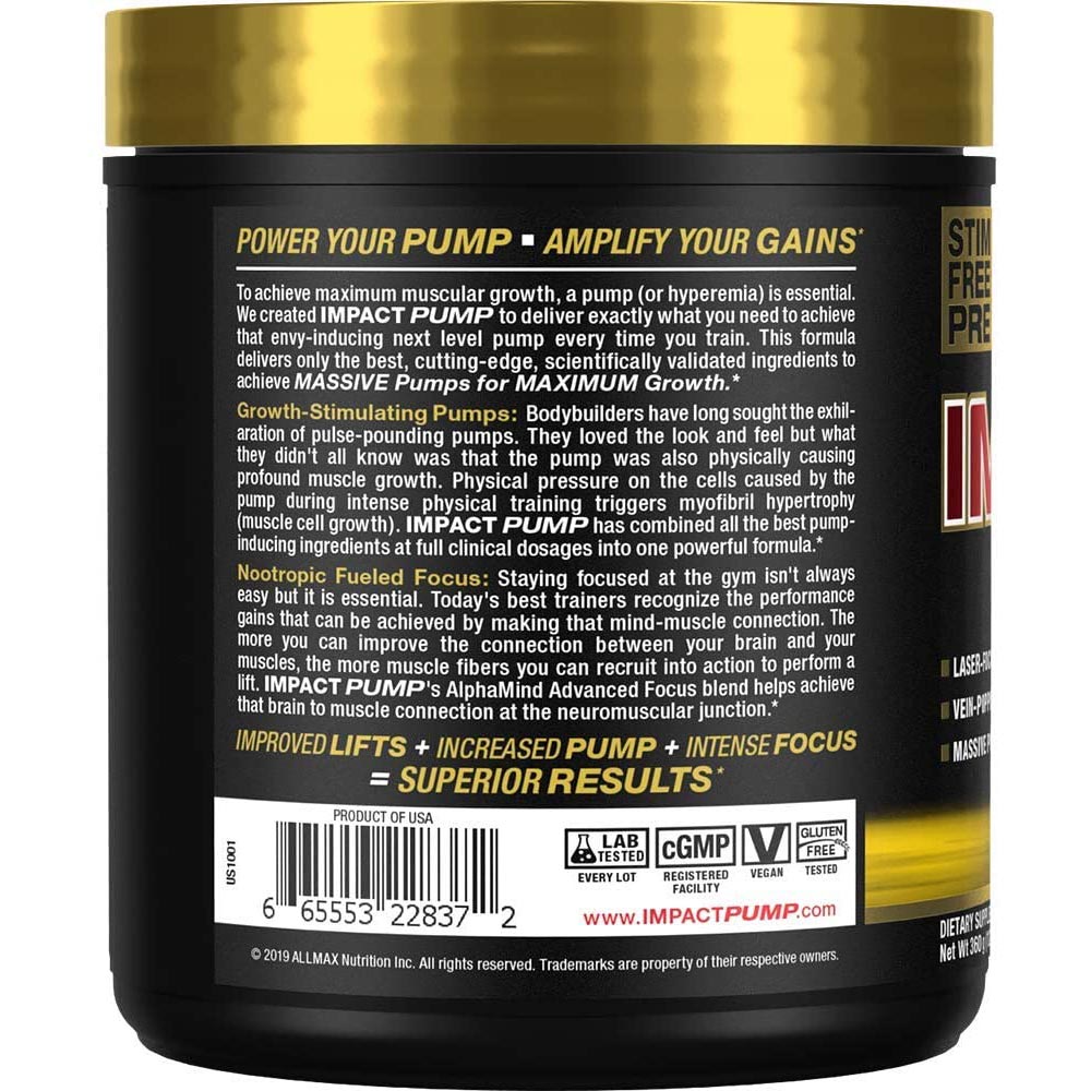 AllMax Nutrition Impact Pump 30 Servings