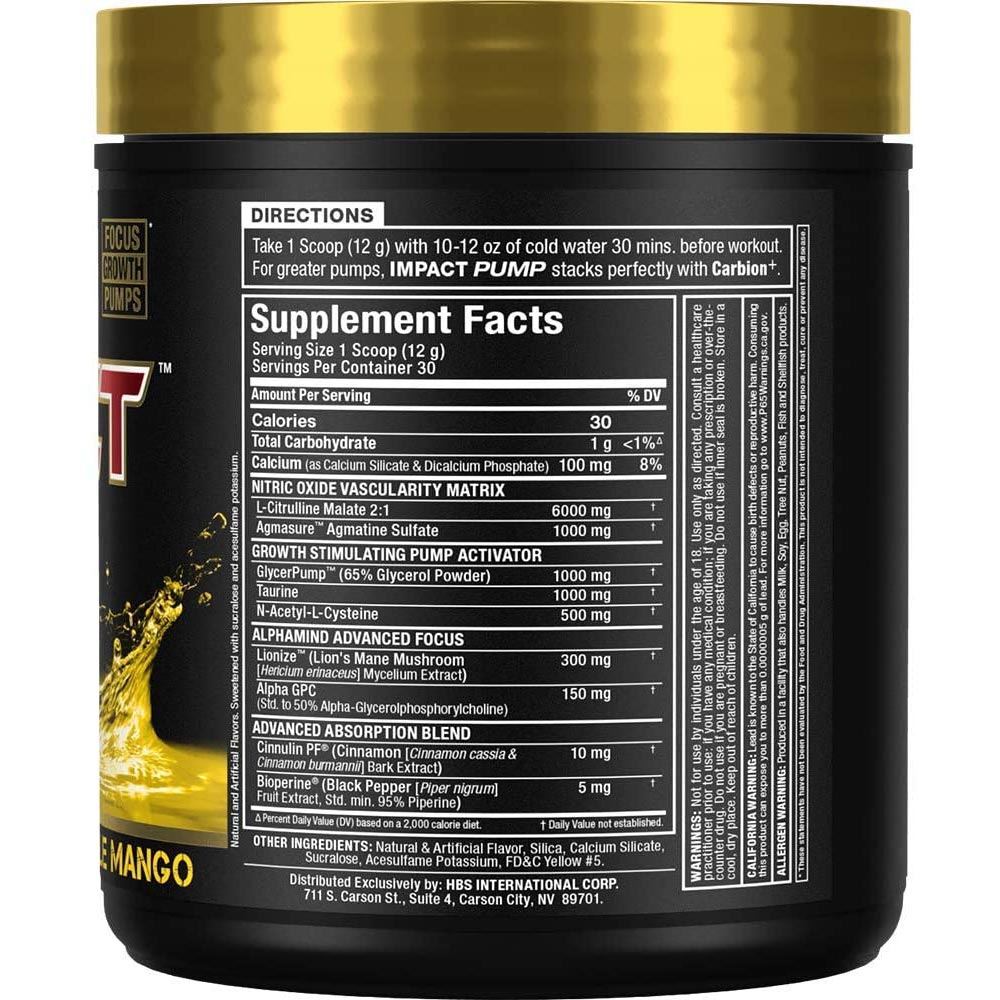 AllMax Nutrition Impact Pump 30 Servings