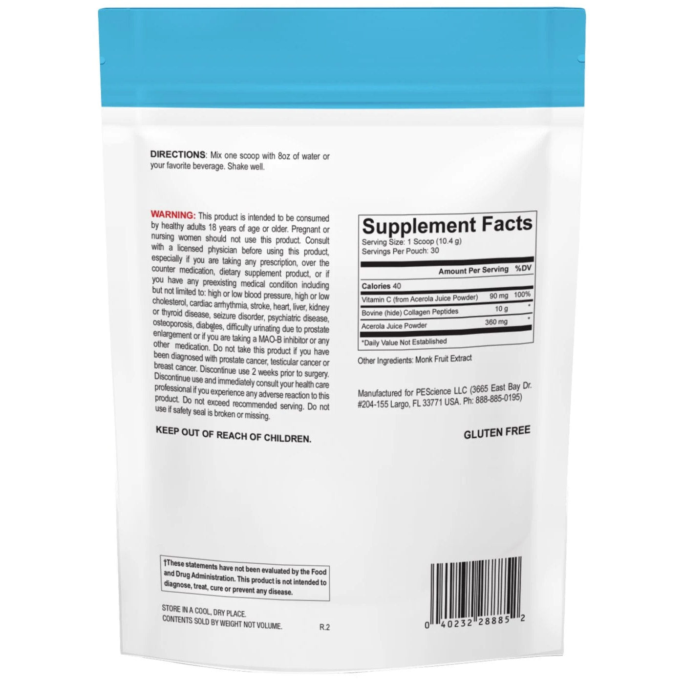PEScience Collagen Peptides 30 Servings