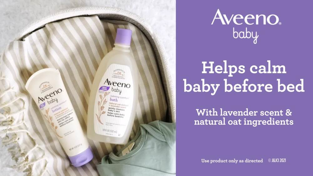 Aveeno Baby Calming Comfort Bath & Wash, Lavender & Vanilla, 18 fl. oz