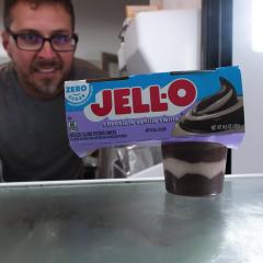 Jell-O Black Cherry Sugar Free Jello Cups Gelatin Snack, 4 Ct Cups