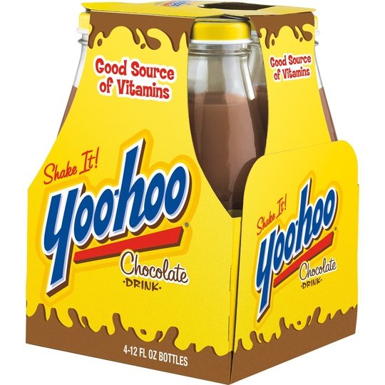 Yoo-hoo Chocolate Drink, 12 fl oz glass bottles, 4 pack