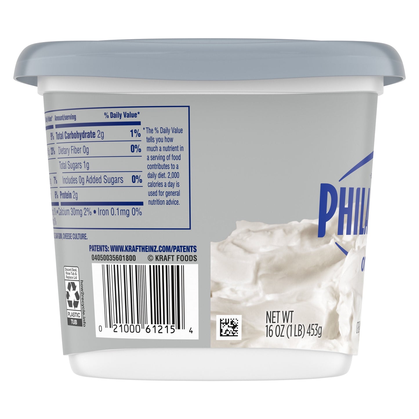 Philadelphia Original Cream Cheese Spread, 16 oz Tub