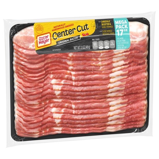 Oscar Mayer Center Cut Original Bacon Mega Pack, 17 oz Pack