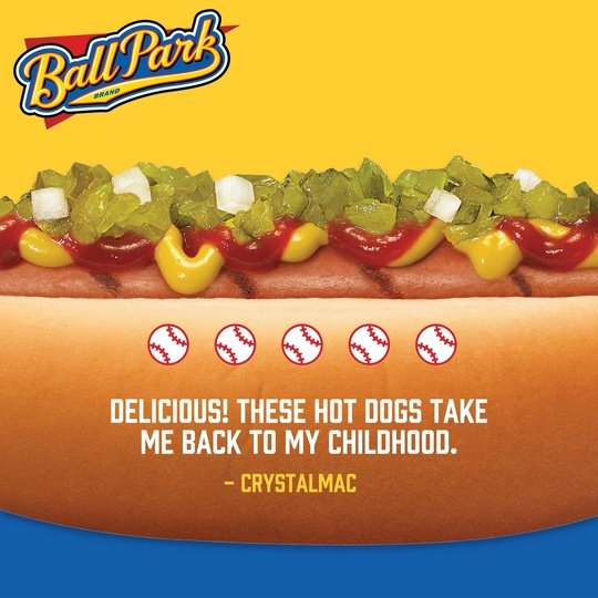Ball Park Classic Hot Dogs, 15 oz, 8 Count