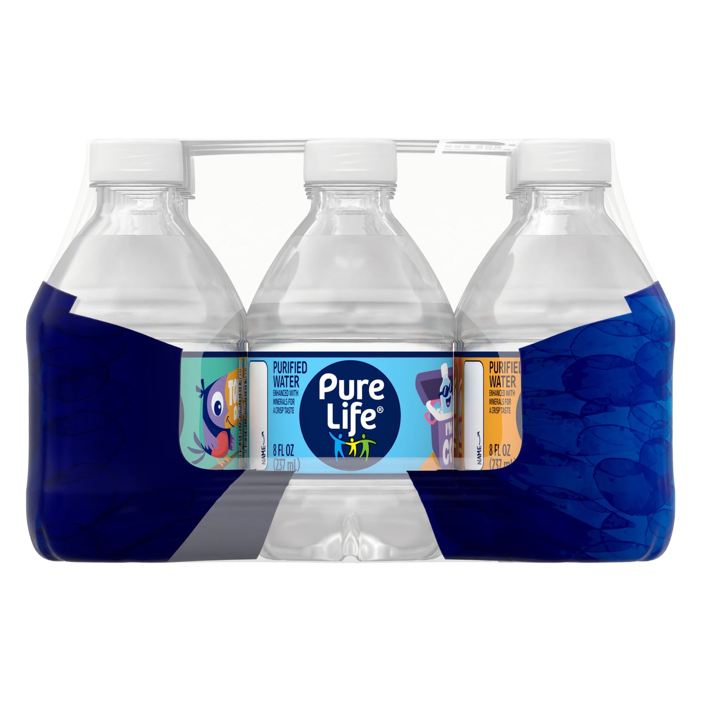 Pure Life Purified Water, 8 Fl Oz, Plastic Bottled Water (12 Pack)