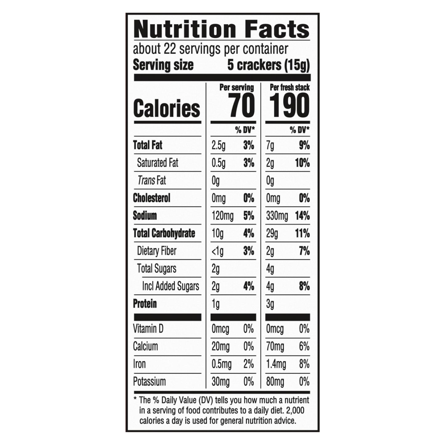 RITZ Fresh Stacks Whole Wheat Crackers, 8 Count, 11.6 oz